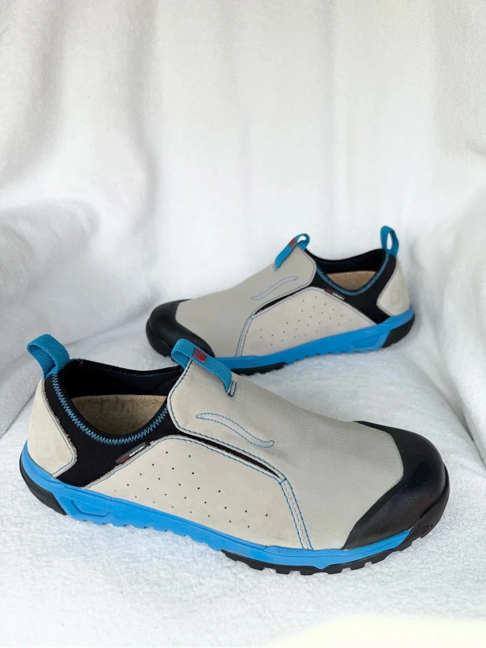 Spenco Men’s Nomad Moc Slip On Walking Size 10.5 Gray Blue Comfort Orthopedic